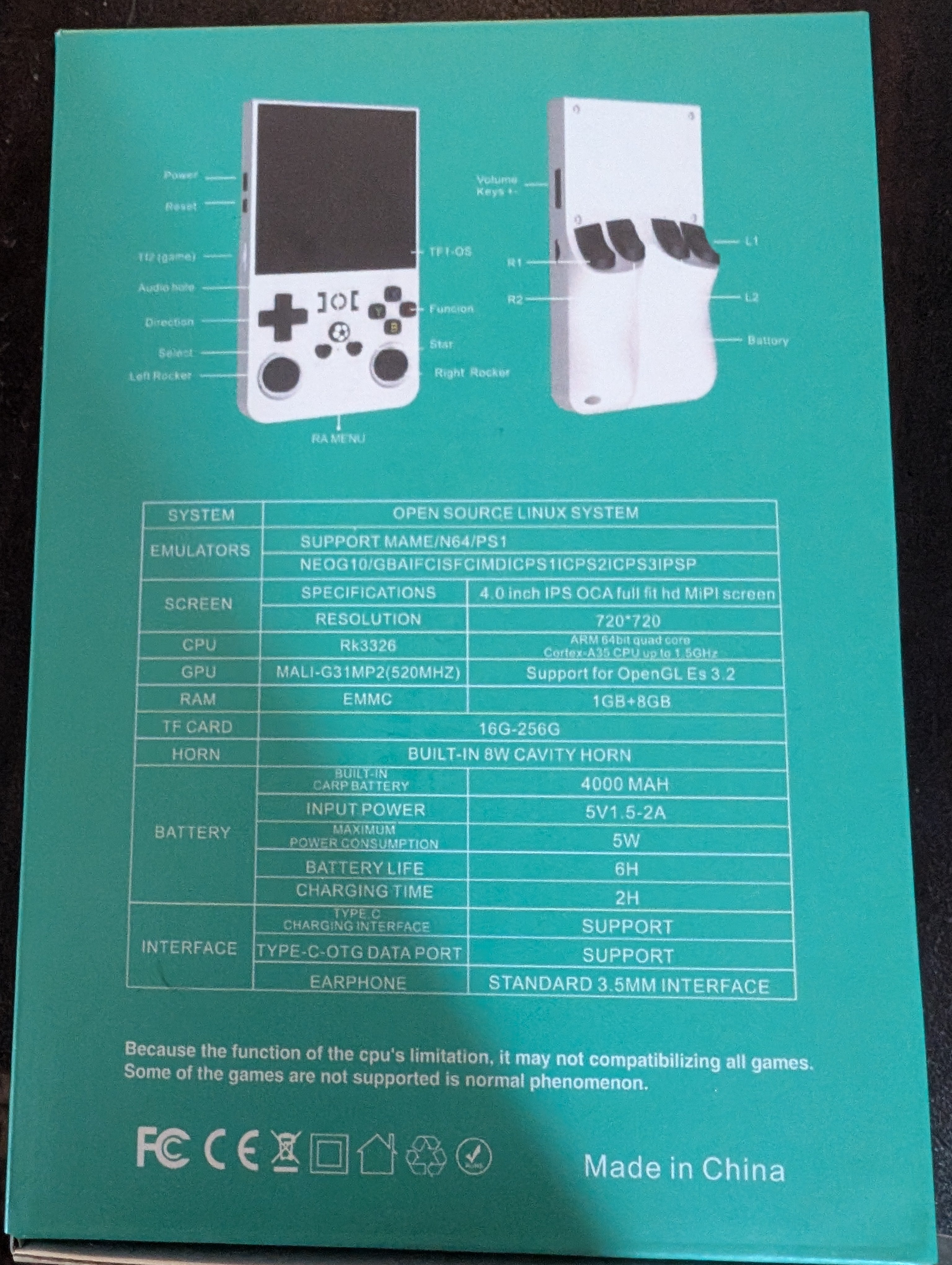 Handheld Preloaded game console
